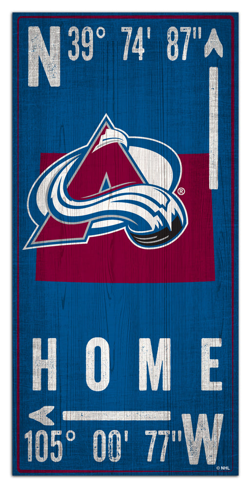 Wholesale NHL / H1034-Coordinate 6x12 / H1034-Colorado Avalanche