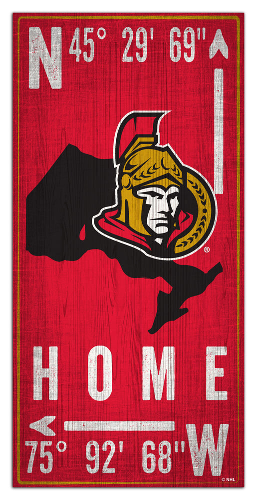 Wholesale NHL / H1034-Coordinate 6x12 / H1034-Ottawa Senators