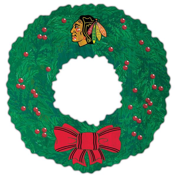 Wholesale NHL / H1048-Team Wreath 16in / H1048-Chicago
