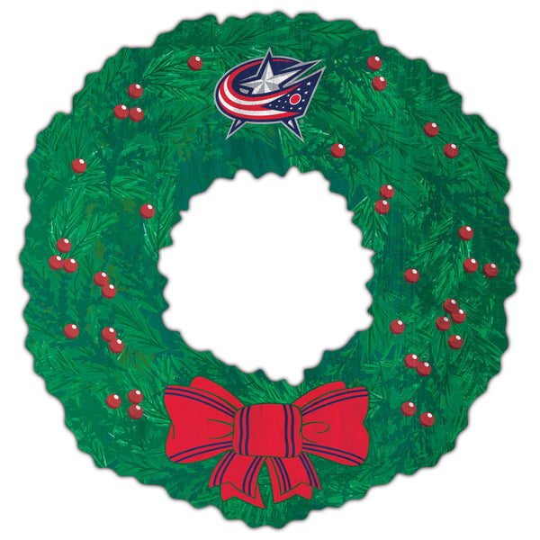 Wholesale NHL / H1048-Team Wreath 16in / H1048-Columbus