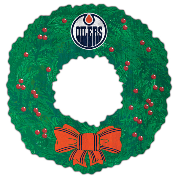Wholesale NHL / H1048-Team Wreath 16in / H1048-Edmonton