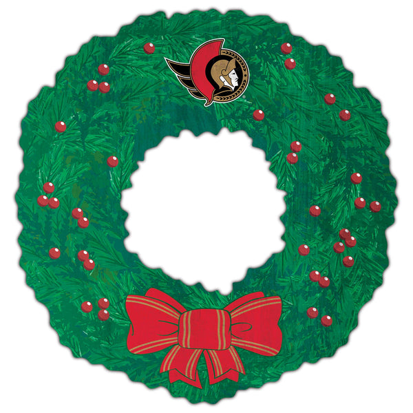 Wholesale NHL / H1048-Team Wreath 16in / H1048-Ottawa