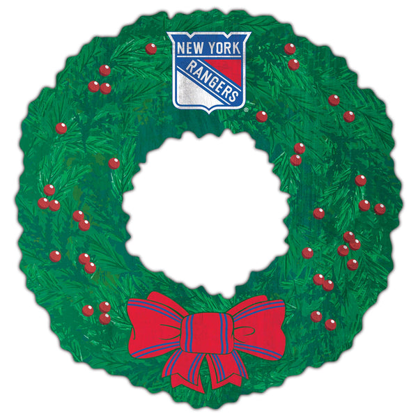 Wholesale NHL / H1048-Team Wreath 16in / H1048-Rangers