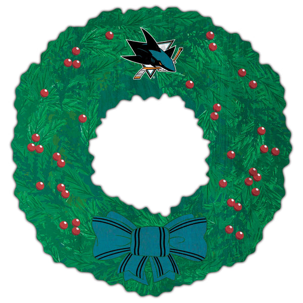 Wholesale NHL / H1048-Team Wreath 16in / H1048-San Jose