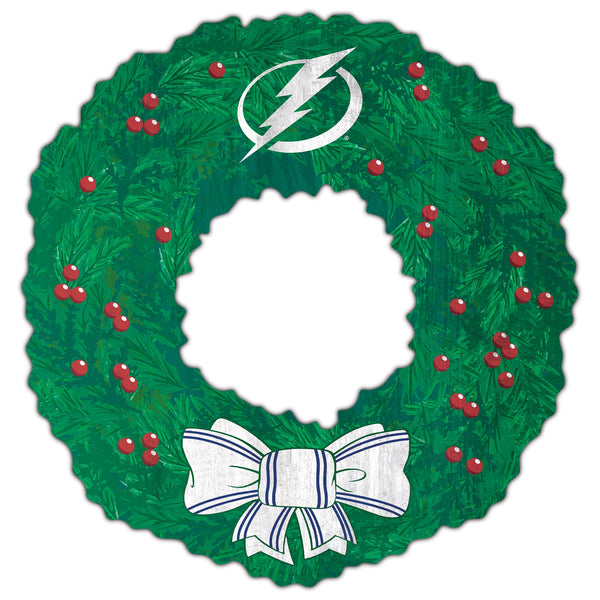 Wholesale NHL / H1048-Team Wreath 16in / H1048-Tampa Bay
