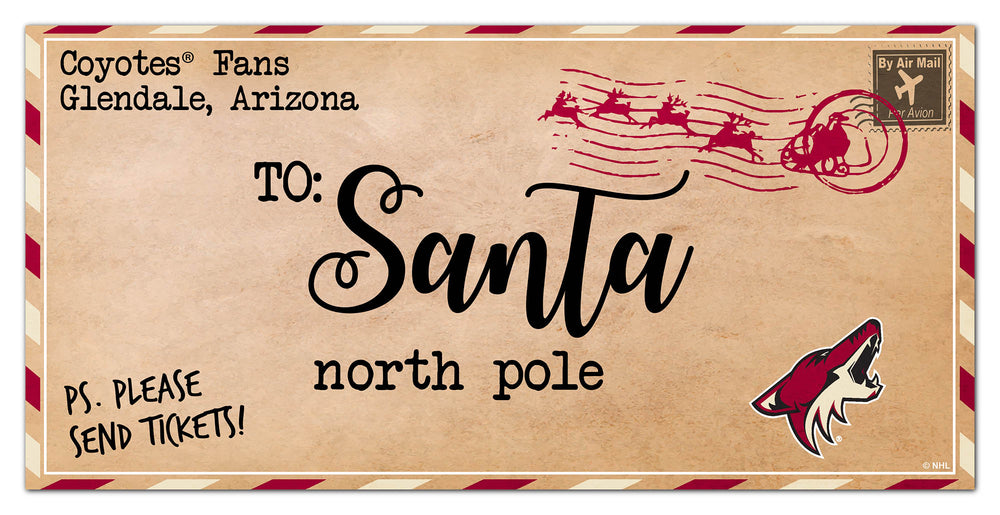 Wholesale NHL / H1051-To Santa 6x12 / H1051-Arizona Coyotes