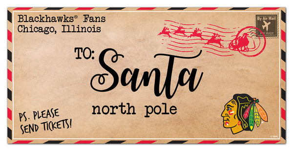 Wholesale NHL / H1051-To Santa 6x12 / H1051-Chicago Blackhawks