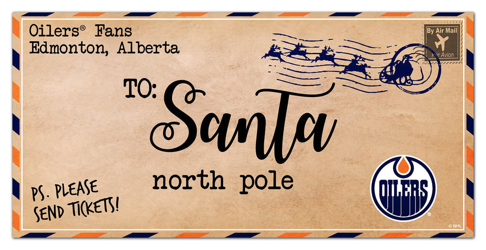 Wholesale NHL / H1051-To Santa 6x12 / H1051-Edmonton Oilers