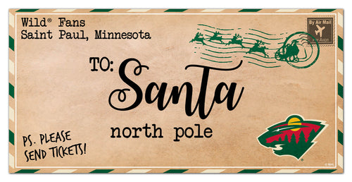 Wholesale NHL / H1051-To Santa 6x12 / H1051-Minnesota Wild