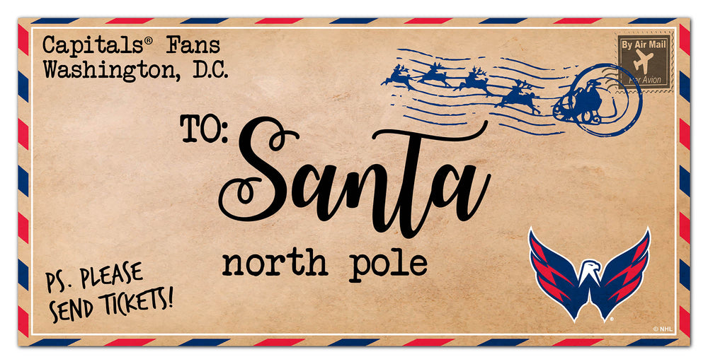 Wholesale NHL / H1051-To Santa 6x12 / H1051-Washington Capitals