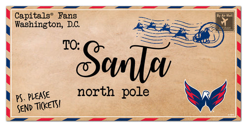 Wholesale NHL / H1051-To Santa 6x12 / H1051-Washington Capitals