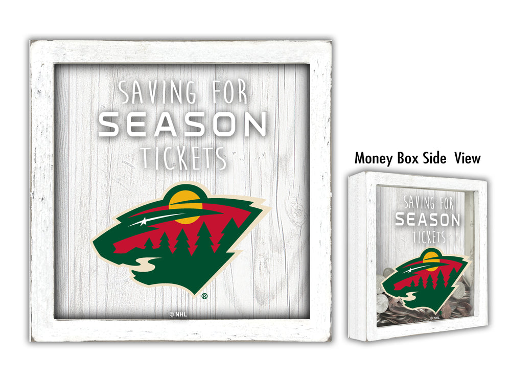 Wholesale NHL / H1059-Season Tickets Money Box / H1059-Minnesota Wild