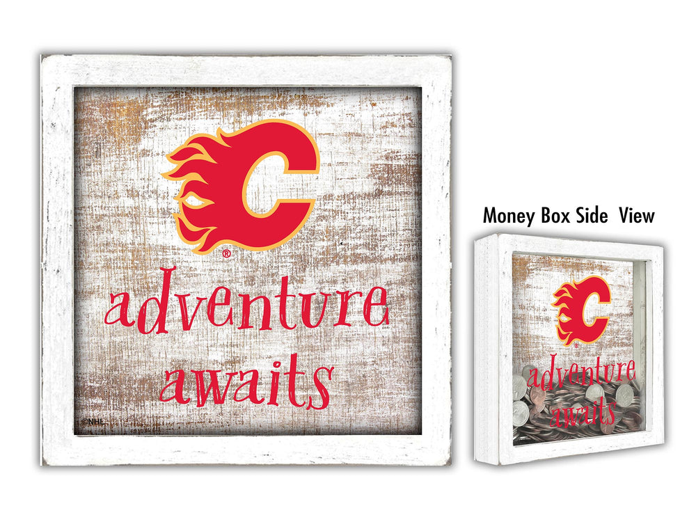 Wholesale NHL / H1061-Adventure Awaits Money Box / H1061-Calgary Flames