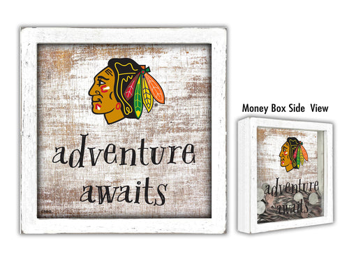 Wholesale NHL / H1061-Adventure Awaits Money Box / H1061-Chicago Blackhawks
