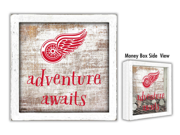 Wholesale NHL / H1061-Adventure Awaits Money Box / H1061-Detroit Red Wings