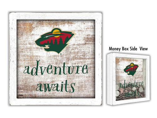 Wholesale NHL / H1061-Adventure Awaits Money Box / H1061-Minnesota Wild
