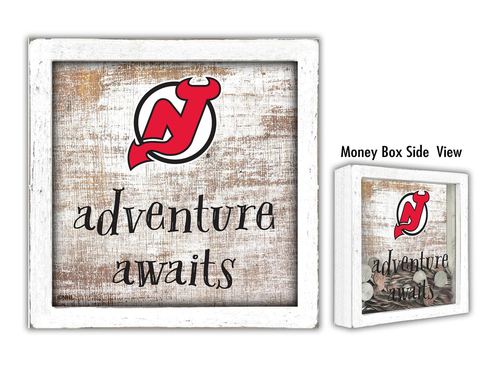 Wholesale NHL / H1061-Adventure Awaits Money Box / H1061-New Jersey Devils