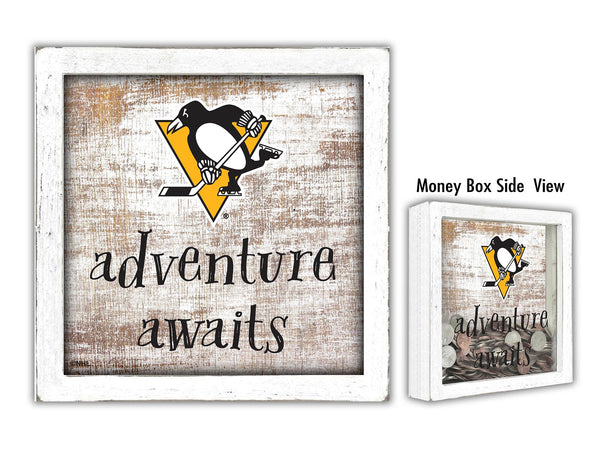 Wholesale NHL / H1061-Adventure Awaits Money Box / H1061-Pittsburgh Penguins