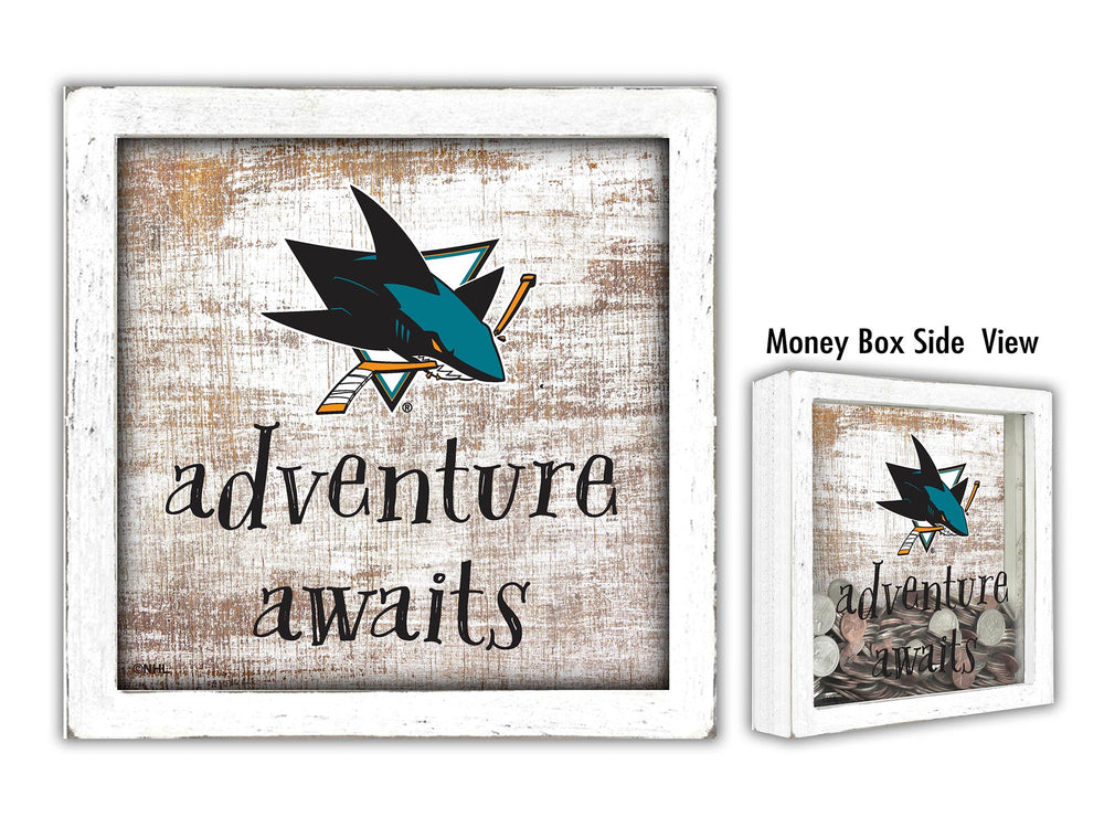 Wholesale NHL / H1061-Adventure Awaits Money Box / H1061-San Jose Sharks