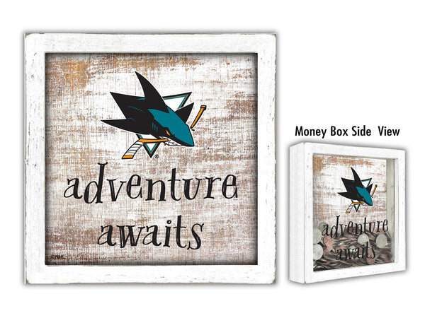 Wholesale NHL / H1061-Adventure Awaits Money Box / H1061-San Jose Sharks