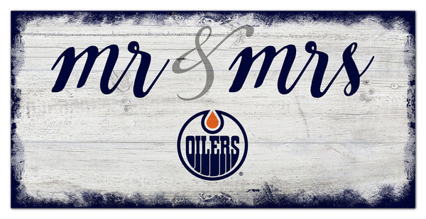 Wholesale NHL / H1074-Mr Mrs Script 6x12 / H1074-Edmonton Oilers