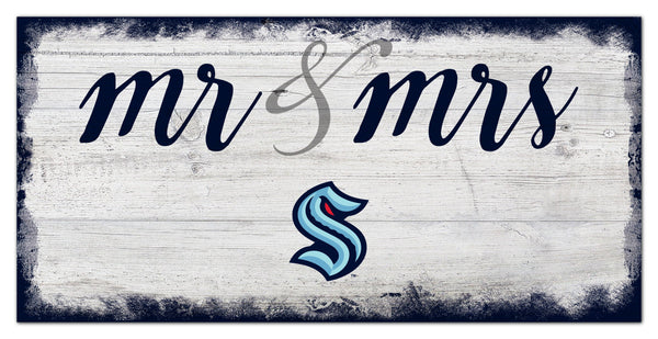 Wholesale NHL / H1074-Mr Mrs Script 6x12 / H1074-Seattle Kraken