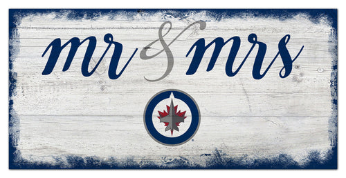 Wholesale NHL / H1074-Mr Mrs Script 6x12 / H1074-Winnipeg Jets