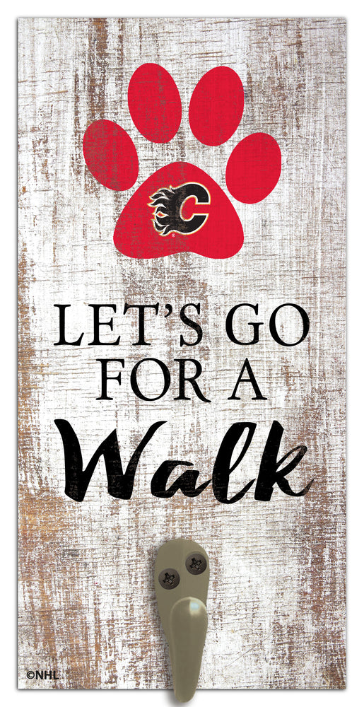Wholesale NHL / H1075-Leash Holder 6x12 / H1075-Calgary Flames