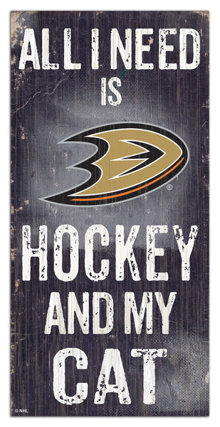 Wholesale NHL / H1076-All I Need Cat 6x12 / H1076-Anaheim Ducks