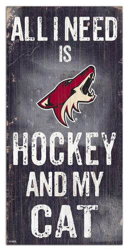 Wholesale NHL / H1076-All I Need Cat 6x12 / H1076-Arizona Coyotes