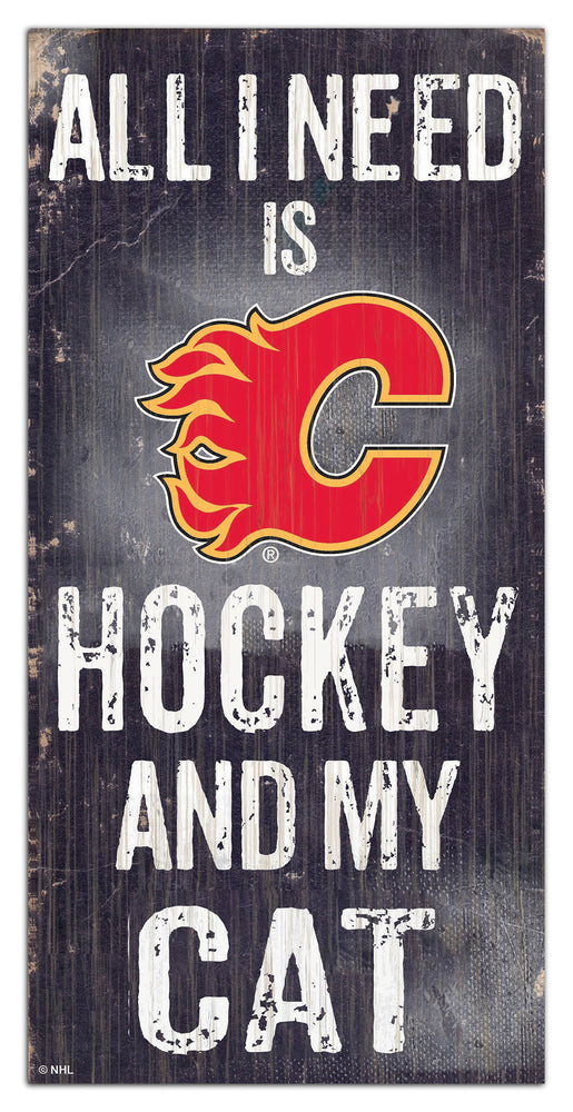 Wholesale NHL / H1076-All I Need Cat 6x12 / H1076-Calgary Flames
