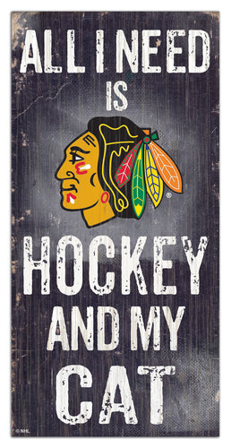 Wholesale NHL / H1076-All I Need Cat 6x12 / H1076-Chicago Blackhawks