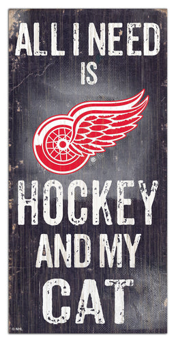 Wholesale NHL / H1076-All I Need Cat 6x12 / H1076-Detroit Red Wings