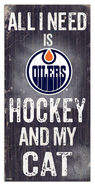Wholesale NHL / H1076-All I Need Cat 6x12 / H1076-Edmonton Oilers