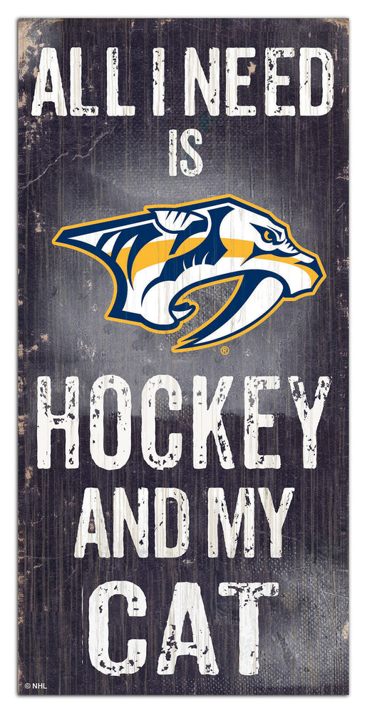 Wholesale NHL / H1076-All I Need Cat 6x12 / H1076-Nashville Predators