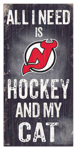 Wholesale NHL / H1076-All I Need Cat 6x12 / H1076-New Jersey Devils