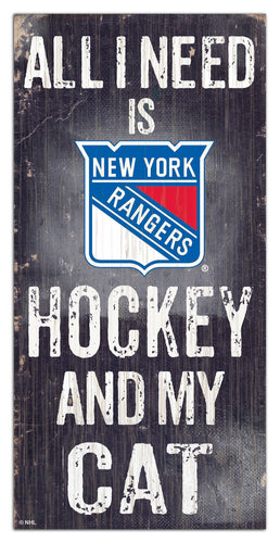 Wholesale NHL / H1076-All I Need Cat 6x12 / H1076-New York Rangers