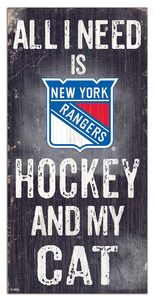Wholesale NHL / H1076-All I Need Cat 6x12 / H1076-New York Rangers