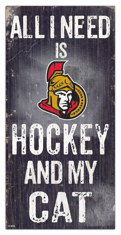 Wholesale NHL / H1076-All I Need Cat 6x12 / H1076-Ottawa Senators