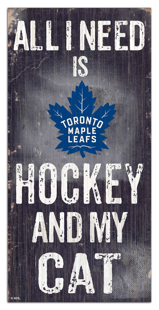 Wholesale NHL / H1076-All I Need Cat 6x12 / H1076-Toronto Maple Leafs