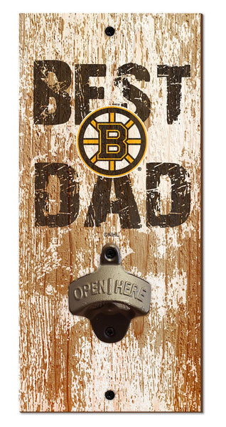 Wholesale NHL / H1077-Best Dad Bottle Opener / H1077-Boston Bruins