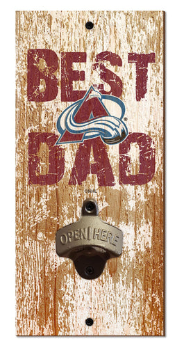 Wholesale NHL / H1077-Best Dad Bottle Opener / H1077-Colorado Avalanche