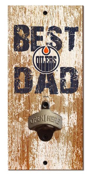 Wholesale NHL / H1077-Best Dad Bottle Opener / H1077-Edmonton Oilers
