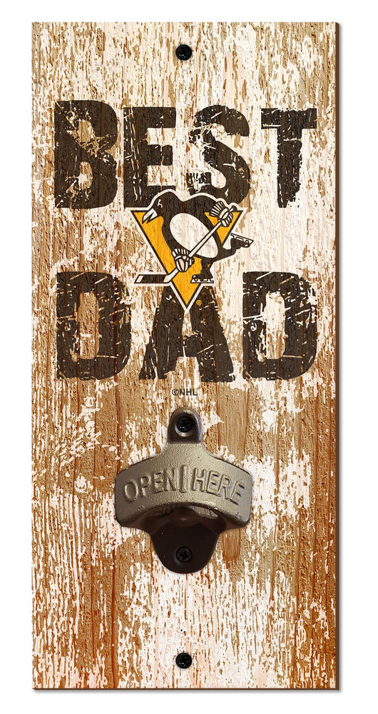 Wholesale NHL / H1077-Best Dad Bottle Opener / H1077-Pittsburgh Penguins