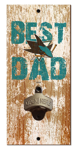 Wholesale NHL / H1077-Best Dad Bottle Opener / H1077-San Jose Sharks