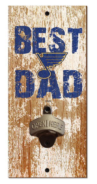 Wholesale NHL / H1077-Best Dad Bottle Opener / H1077-St Louis Blues