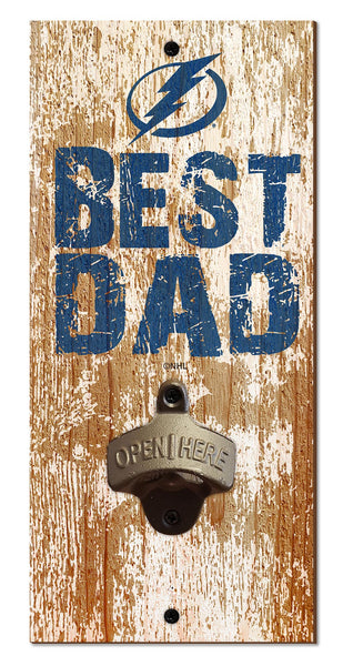 Wholesale NHL / H1077-Best Dad Bottle Opener / H1077-Tampa Bay Lightning