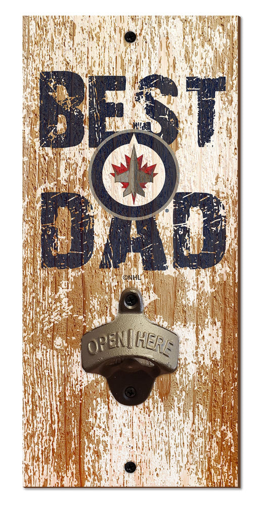 Wholesale NHL / H1077-Best Dad Bottle Opener / H1077-Winnipeg Jets