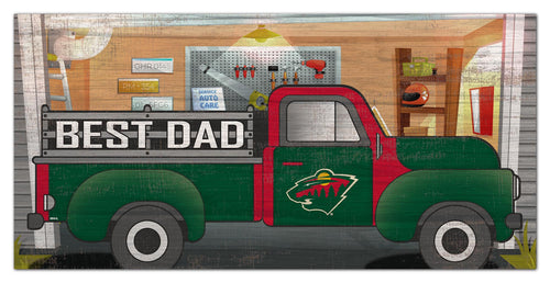 Wholesale NHL / H1078-Best Dad Truck 6x12 / H1078-Minnesota Wild