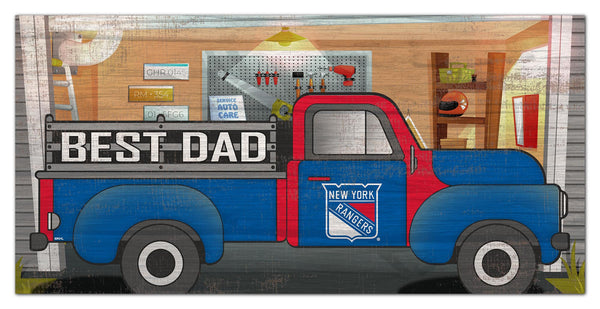 Wholesale NHL / H1078-Best Dad Truck 6x12 / H1078-New York Rangers